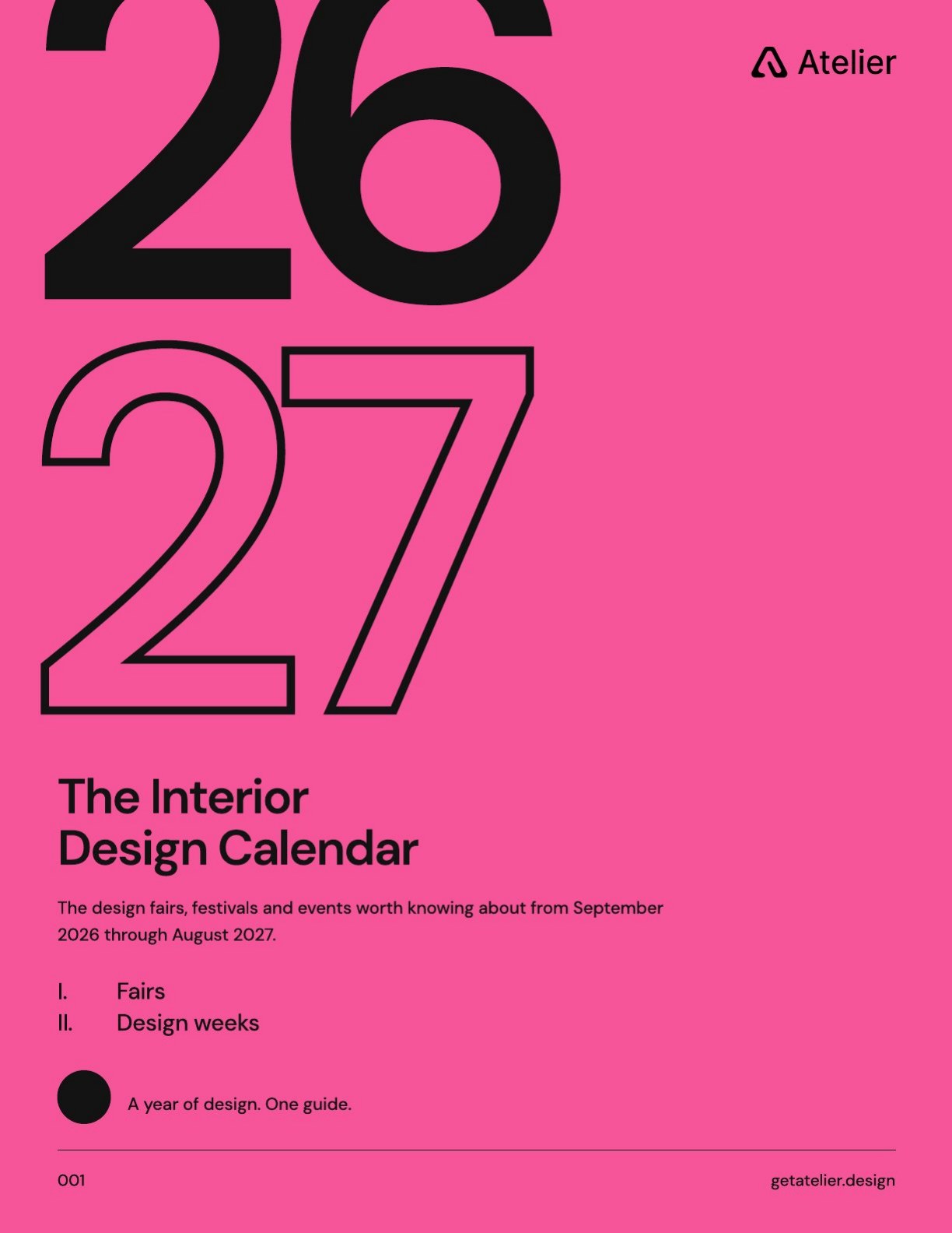 Cover of The Interior Design Calendar 2026–27